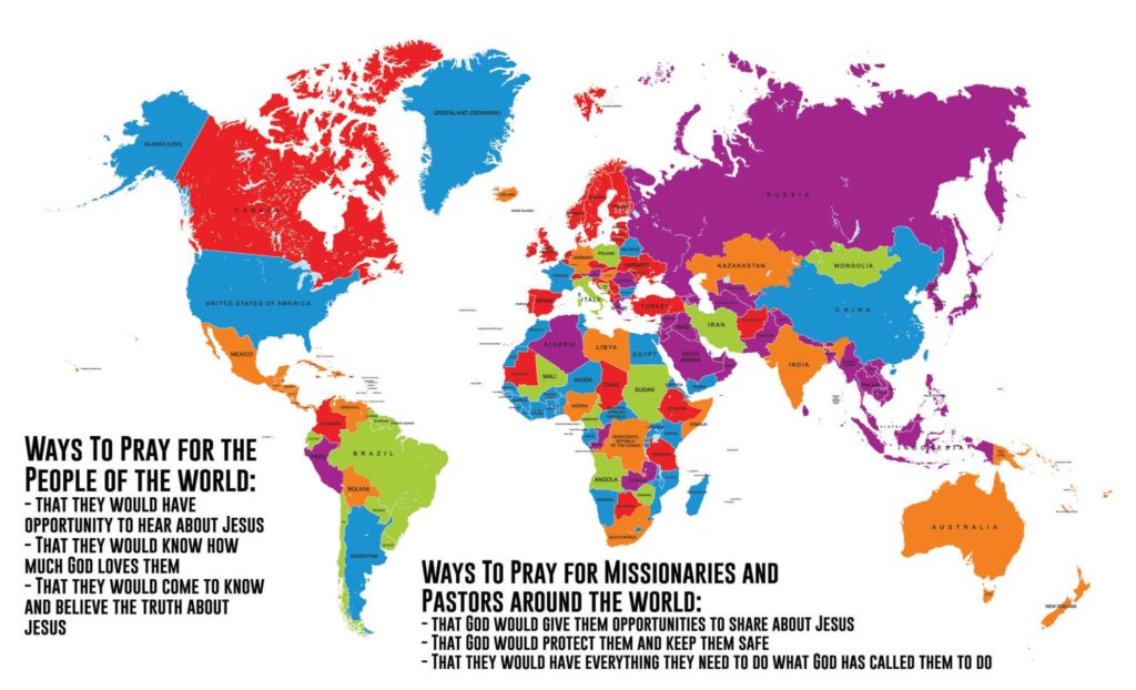 Map of world
